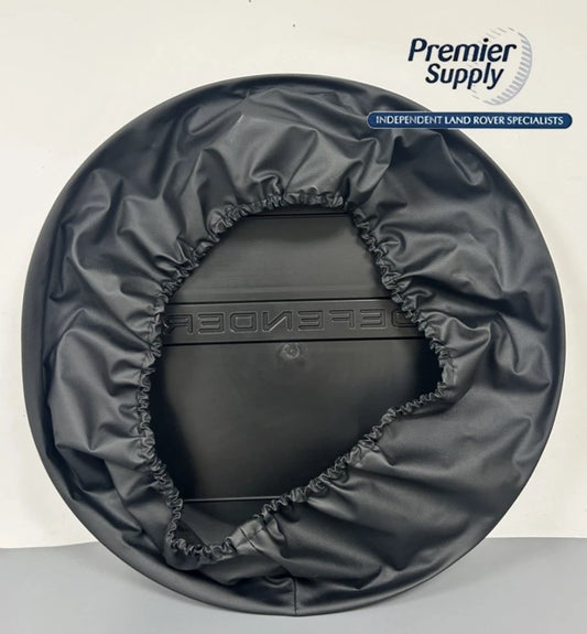 LAND ROVER DEFENDER L663 REAR SPARE WHEEL COVER SILVER & BLACK