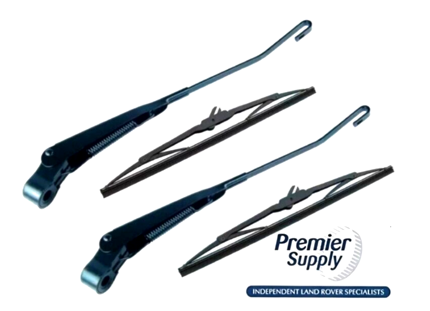 LAND ROVER DEFENDER WINDSCREEN WIPER BLADE & ARM SET LATER TYPE FROM 2002 - 2016