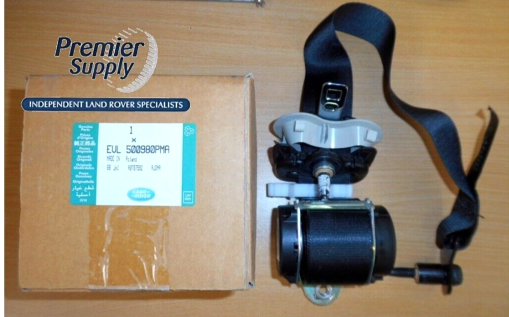 GENUINE LAND ROVER DISCOVERY 3 RH REAR SEAT BELT EVL500980PMA