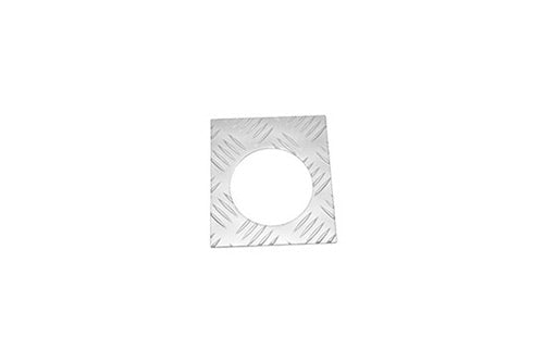 FF-TD5/A - Silver chequer plate fuel filler surround for Defender 1998 on
