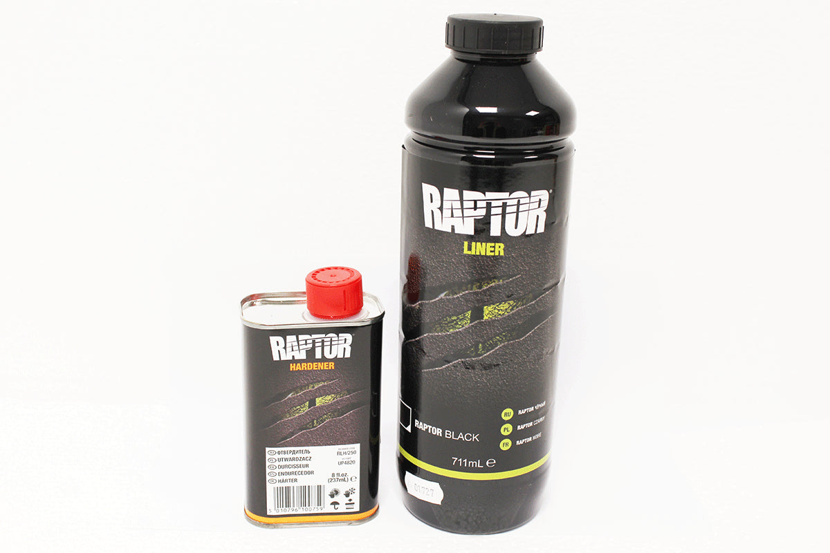 GA6497 - RAPTOR 750ML KIT BLACK (INC HARDENER) From RAPTOR