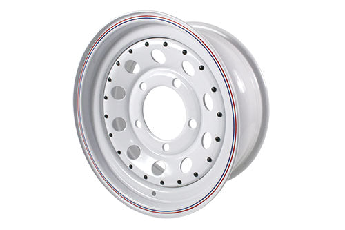 7x16 ET08 white modular steel wheel for DEF/D1/RRC
