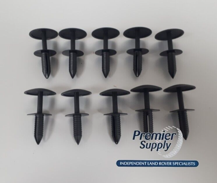 Land Rover/Jaguar Sill, Body Moulding Push Fit Plastic Rivet HYQ100060PUY x 10