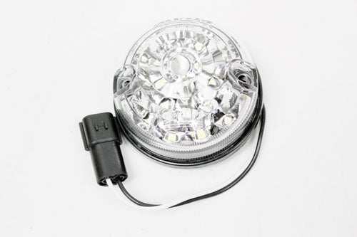 LR048189LEDCL - 73mm clear LED side light for Defenders