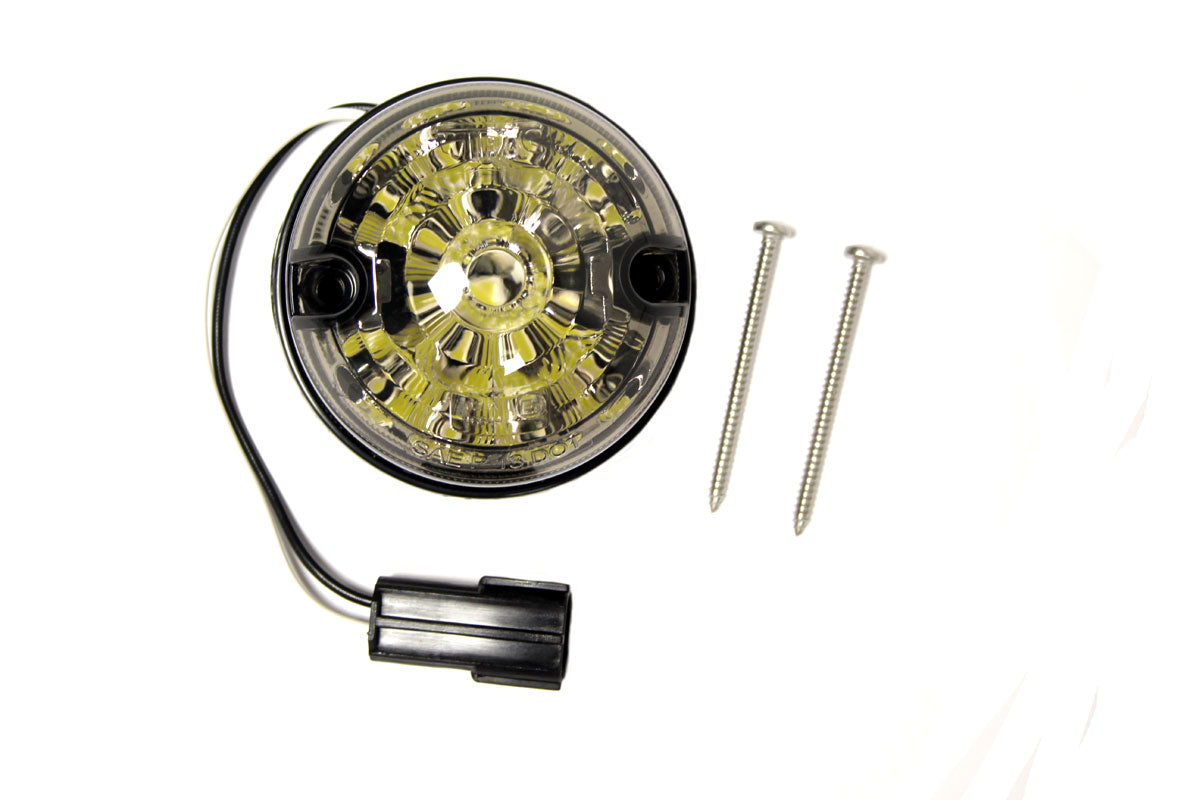 73mm SMOKED LED front side light for Defenders