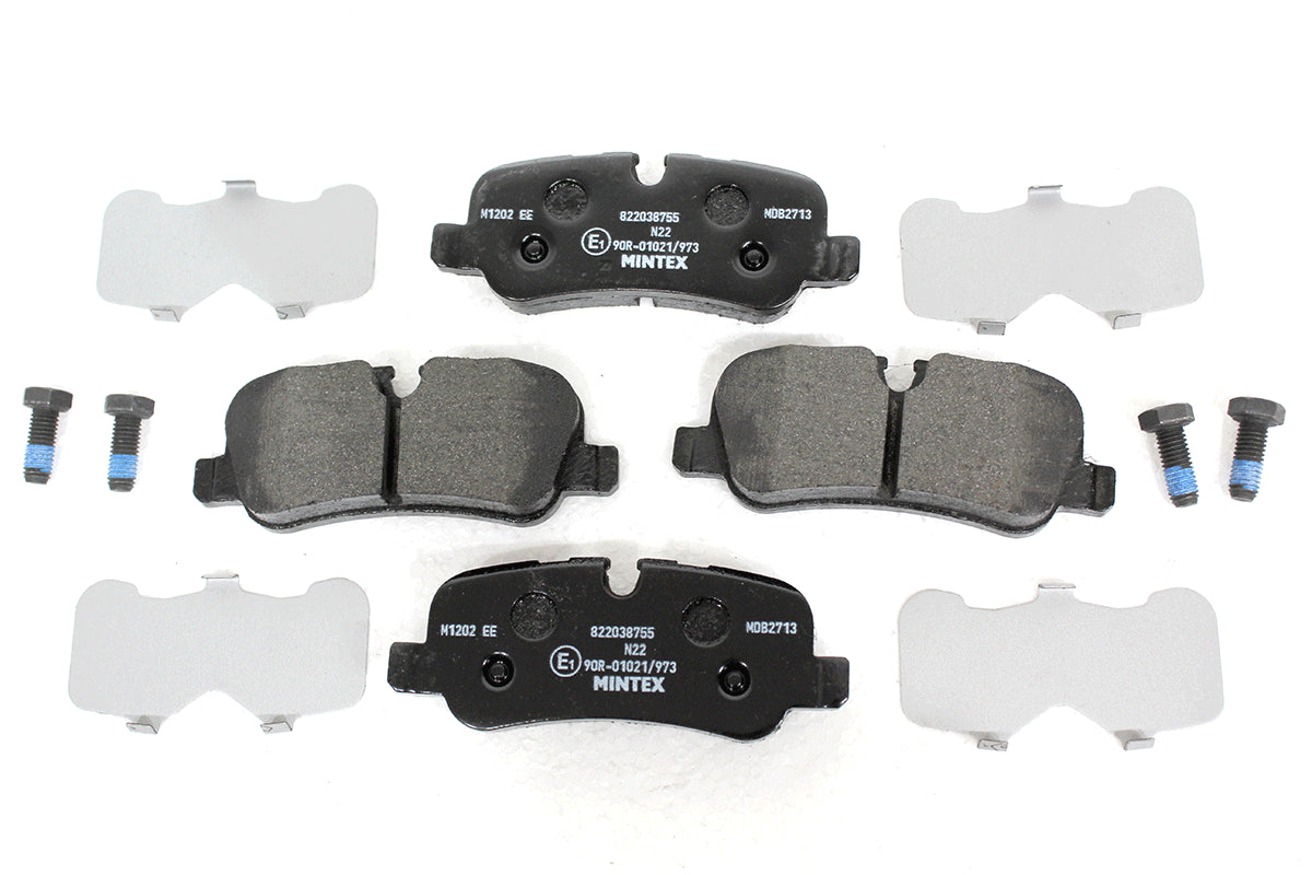 LR134696M - BRAKE PAD SET FOR REAR BRAKES - LESS SPRINGS - Suitable for Discovery 3, Discovery 4, Range Rover 02-09, Range Rover Sport 05-09 & Range Rover Sport 10-13 From MINTEX