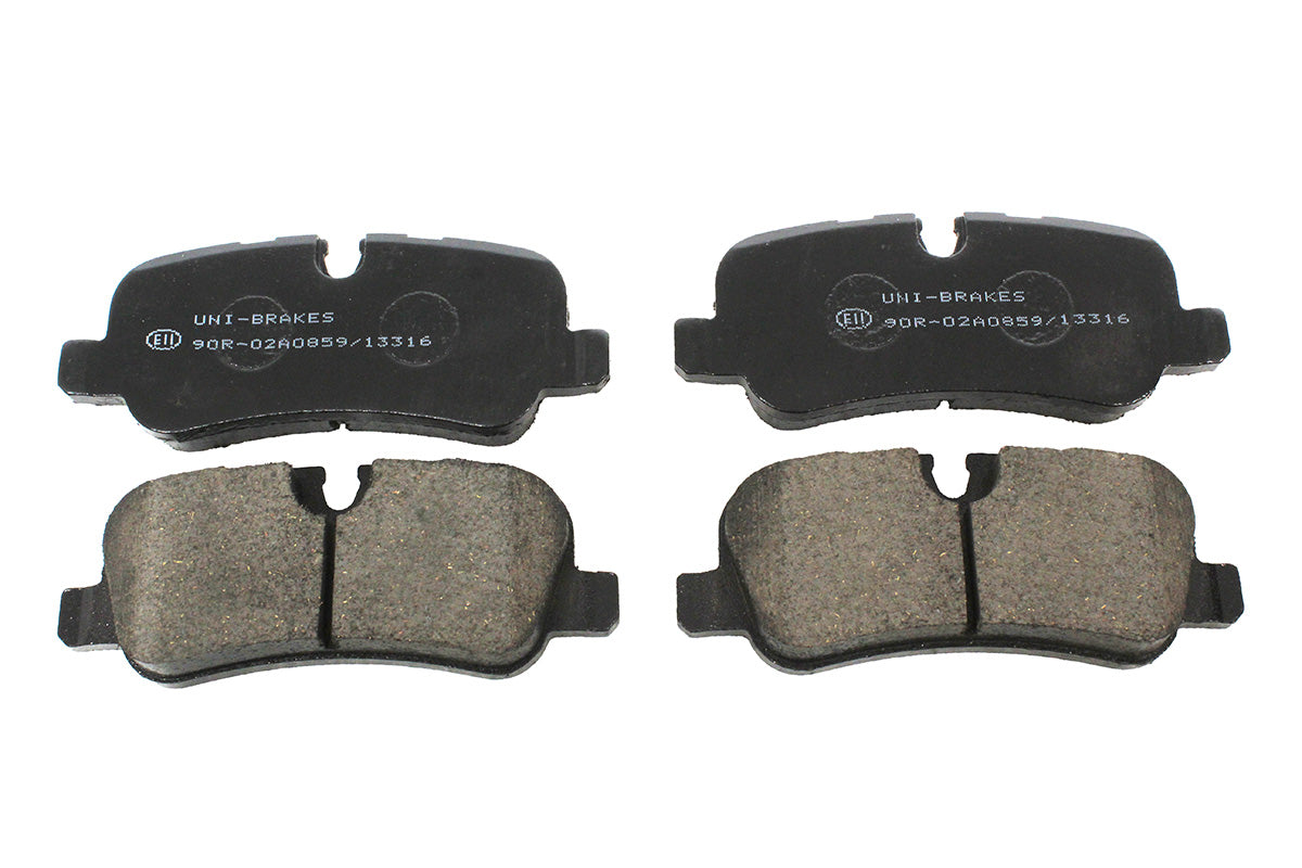 LR139969 - BRAKE PAD SET FOR REAR BRAKES - AXEL SET WITH SPRINGS - Suitable for Discovery 4, Range Rover 10-12 & Range Rover Sport 10-13 From UNIBRAKES