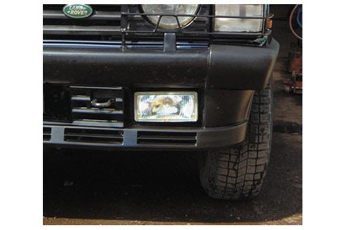 PRC8238 - LAMP - PAIR DRIVING - FRONT - LESS FRANCE - RECTANGULAR - CLEAR - Suitable for Range Rover Classic From BRITPART
