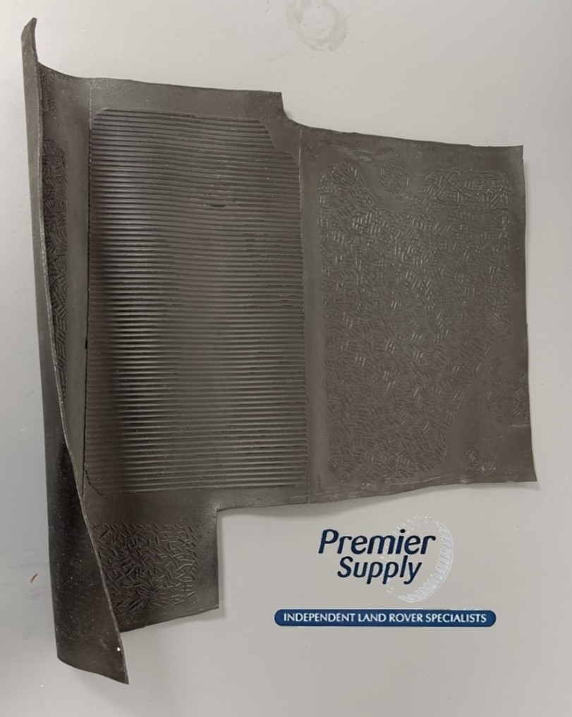 NOS LAND ROVER SERIES 2A,3 2.25 FRONT LEFT RUBBER MAT 331393