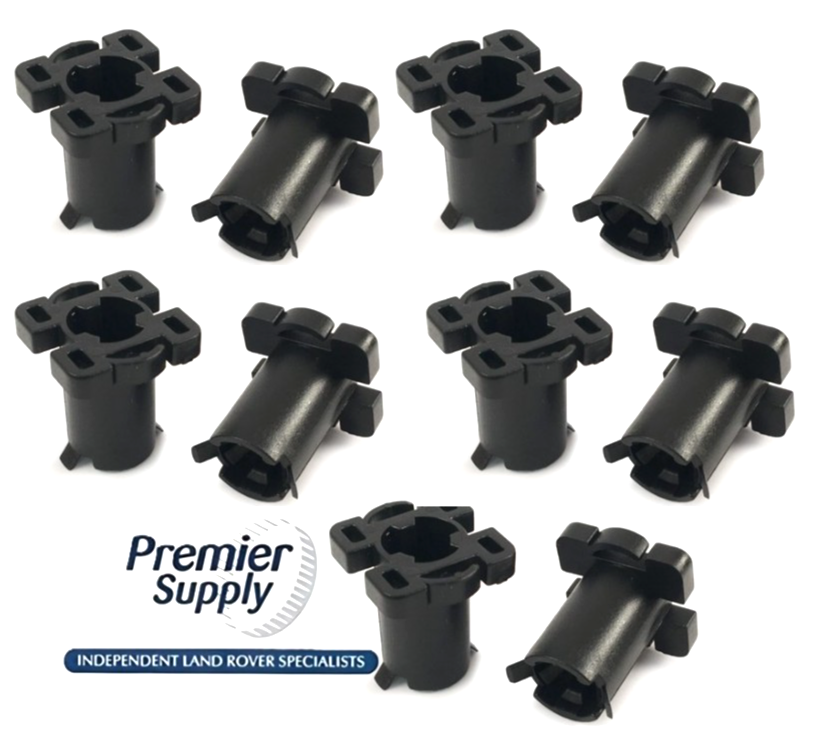 10X LAND ROVER FREELANDER TAILGATE TRIM CLIPS BACKLIGHT FINISHERS DCE100560