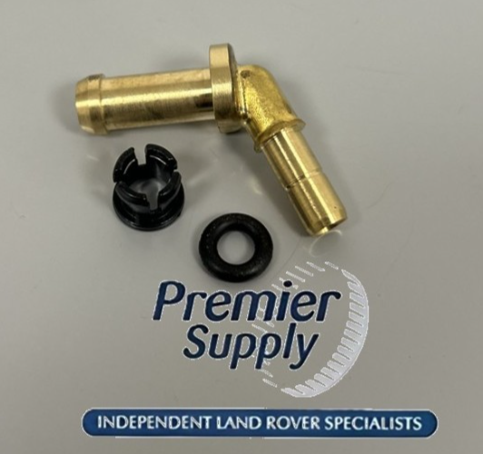 LAND ROVER DISCOVERY 5.0 3.0 THERMOSTAT OUTLET HOSE BRASS CONNECTOR REPAIR KIT