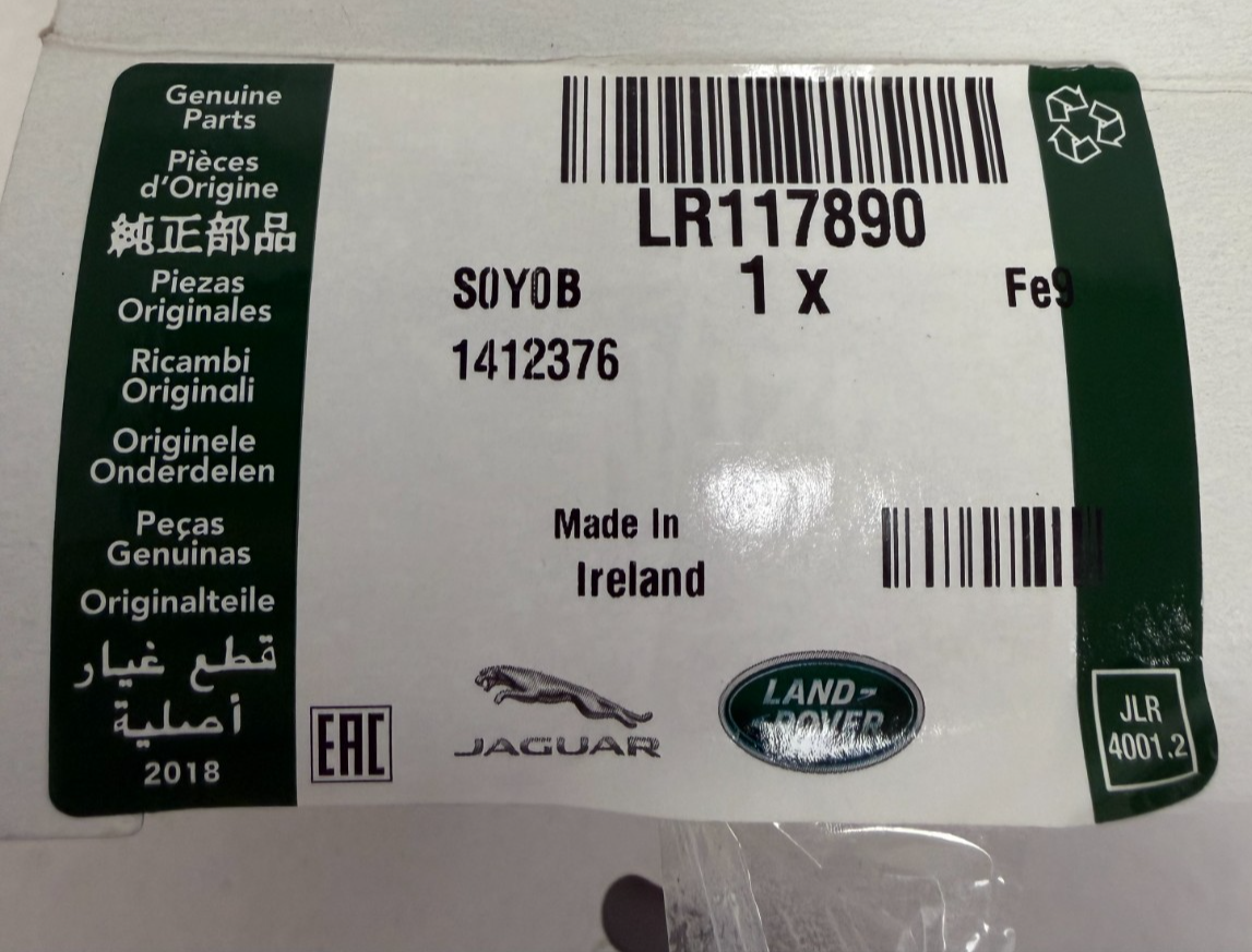 GENUINE RANGE ROVER, EVOQUE REAR LEFT DOOR WINDOW MODULE LR117890