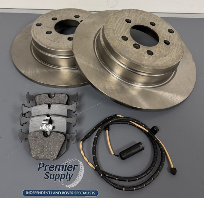 REAR BRAKE PADS,DISC & SENSOR KIT RANGE ROVER L322 - 2002 to 2005