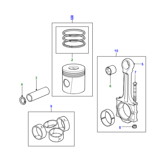 GENUINE LAND ROVER DEFENDER RANGE ROVER CLASSIC 300 TDi PISTON +0.010" STC298210