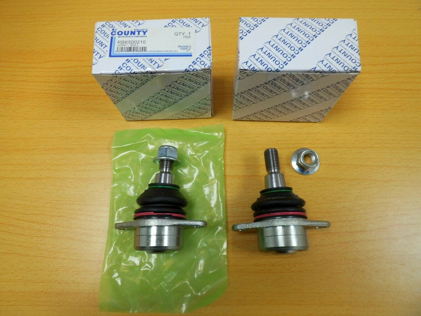 RANGE ROVER L322 FRONT UPPER SUSPENSION BALL JOINT RBK500210 X 2