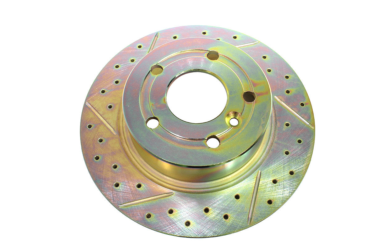 Rear cross drilled and grooved solid brake discs for Discovery2 & P38