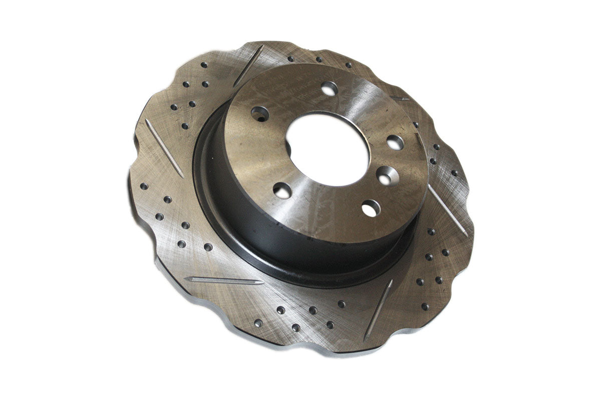 SDB000470WCDG - BRAKE DISC REAR- WAVY - Suitable for FITS D2, Range Rover P38 From TERRAFIRMA