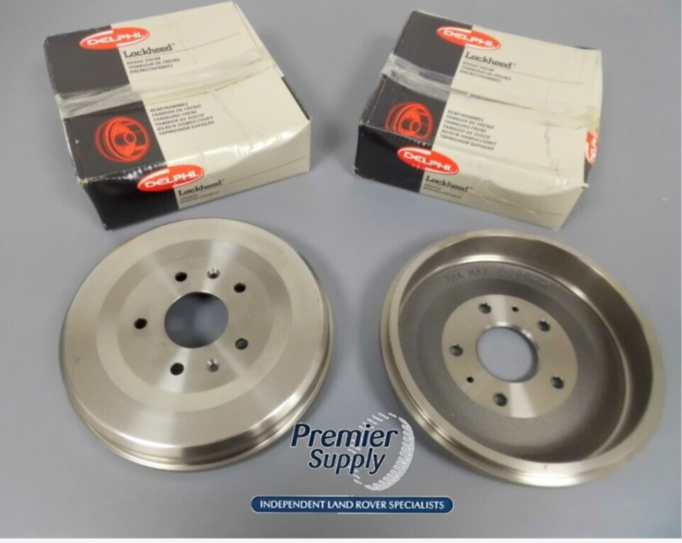LAND ROVER FREELANDER 1 UP TO 2000 DELPHI REAR BRAKE DRUMS SDC100130 x 2