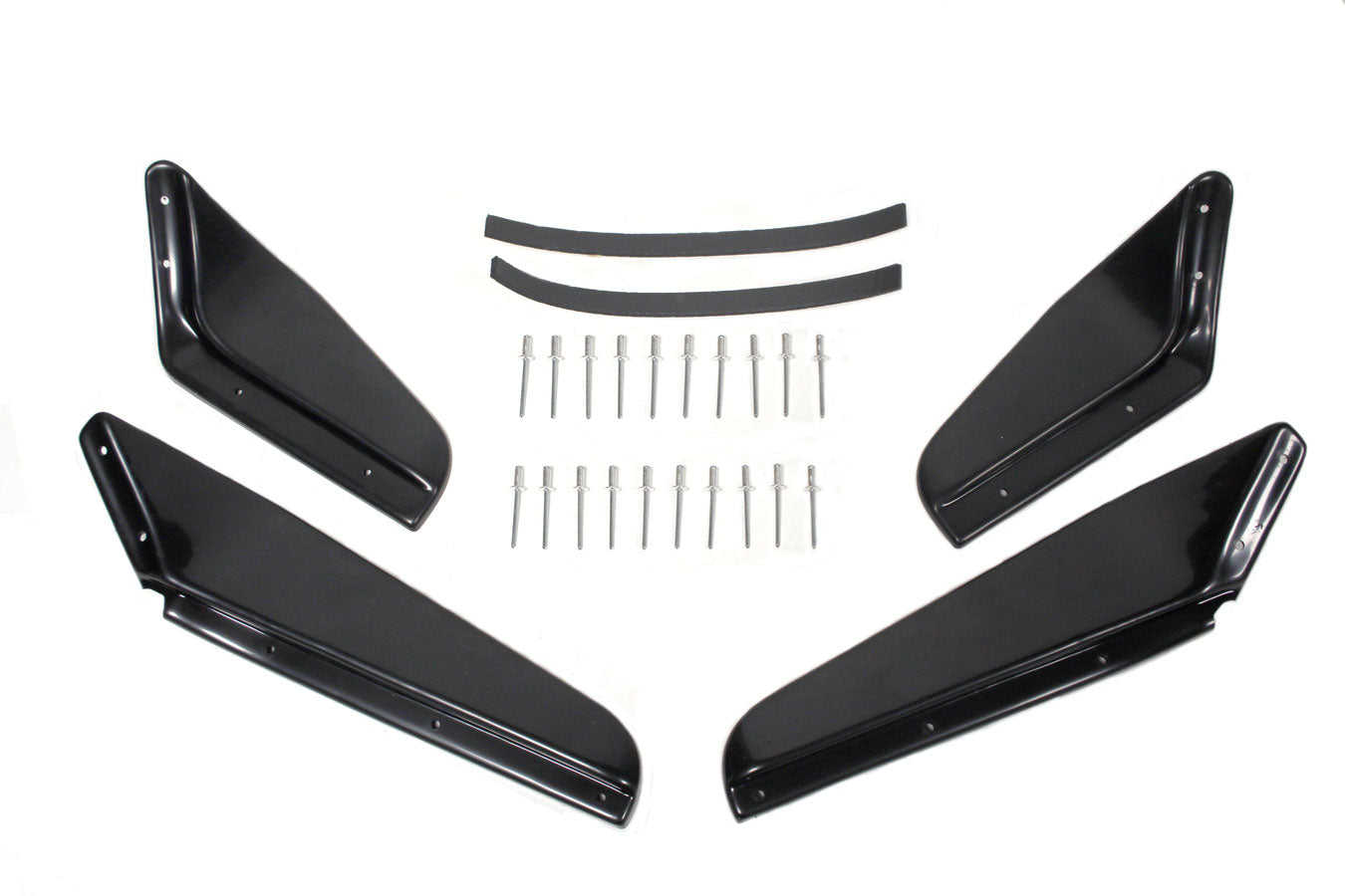 TF1130 - Mud deflectors set of 4 in paintable gloss plastic for Defender 90