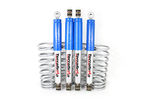 TF198 - Standard ride height heavy load suspension kit Defender 90 Pro Sport shocks