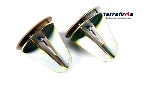 TF511 - Pair of rear coil spring dislocation cones for 110/130