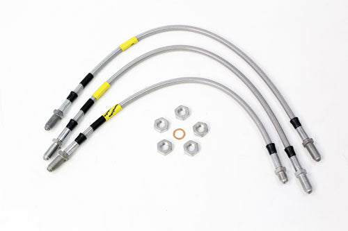TF640GD - 3 line 2 inch extended stainless steel brake hose kit Def 90 up to 1999