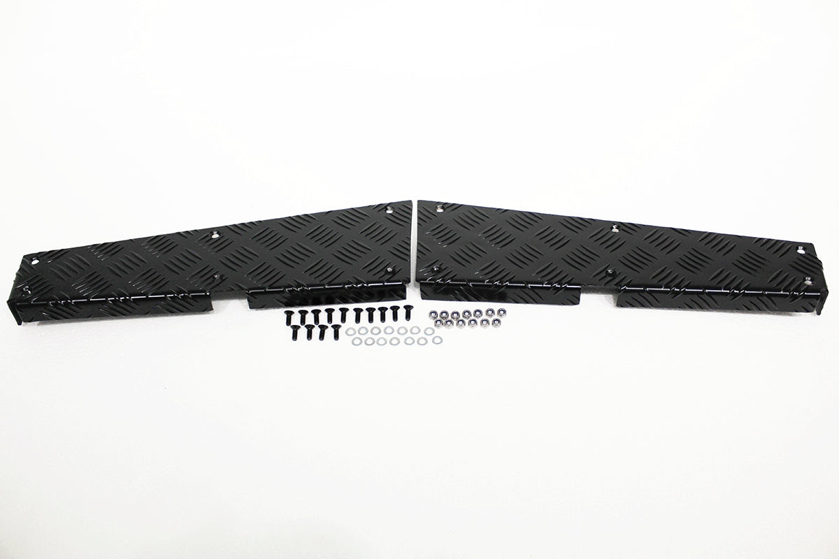 TF8205 - REAR CORNER CHEQUER PLATE KIT - BLACK - DEF 110 PRE-2007 From TERRAFIRMA