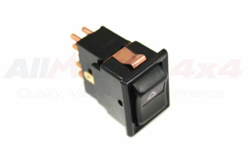 YUF101490 - LIGHT SWITCH - SWITCHES - COLUMN/FACIA - HAZARD WARNING - Suitable for Defender 1983-2006 From ALLMAKES