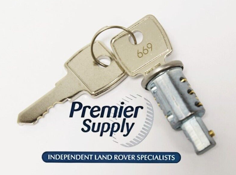 LAND ROVER DEFENDER SERIES IGNITION ANTIBURST DOOR LOCK BARREL & KEYS 395141