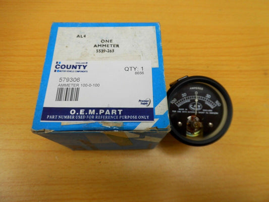 GENUINE CAV LAND ROVER MILITARY SERIES VEHICLES 24 VOLT AMMETER GAUGE 579306