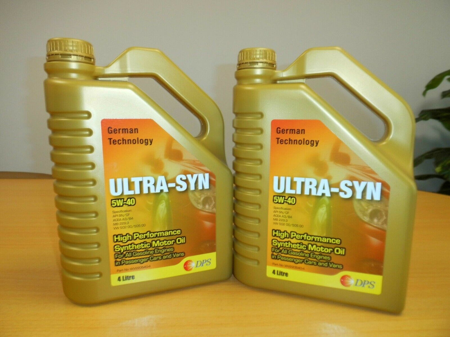 DPS HIGH PERFORMANCE SYNTHETIC MOTOR OIL 5W-40 4L X 2