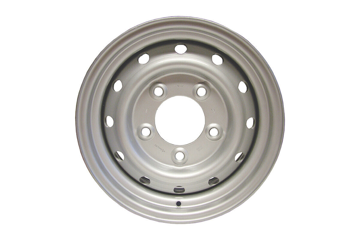 ANR4583SILVER - ROAD WHEEL - STEEL - WOLF STYLE - SILVER - Suitable for Defender 1983-2006 From ALLMAKES