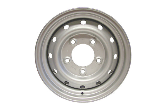 ANR4583SILVER - ROAD WHEEL - STEEL - WOLF STYLE - SILVER - Suitable for Defender 1983-2006 From ALLMAKES