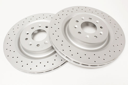 C2N3427-R - BRAKE DISCS-PAIR-FRONT-BREMBO TYPE CROSS DRILLED X100 From PR2 COATED