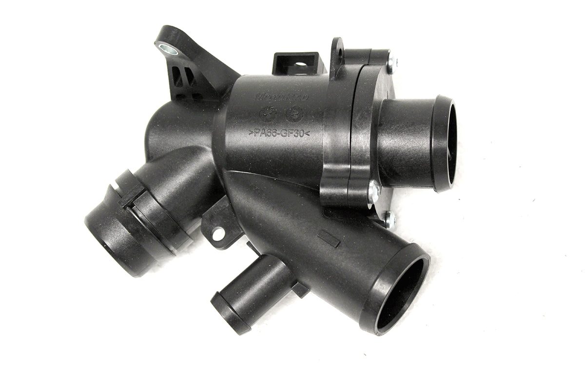 C2Z19929-MR - THERMOSTAT & HOUSING ASSEMBLY 5.0NA+SC X150;X152;X250;X351;X760 From MOTORAD