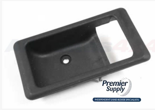 LAND ROVER DEFENDER  RIGHT HAND INTERIOR DOOR HANDLE BEZEL  DBP6532PMA