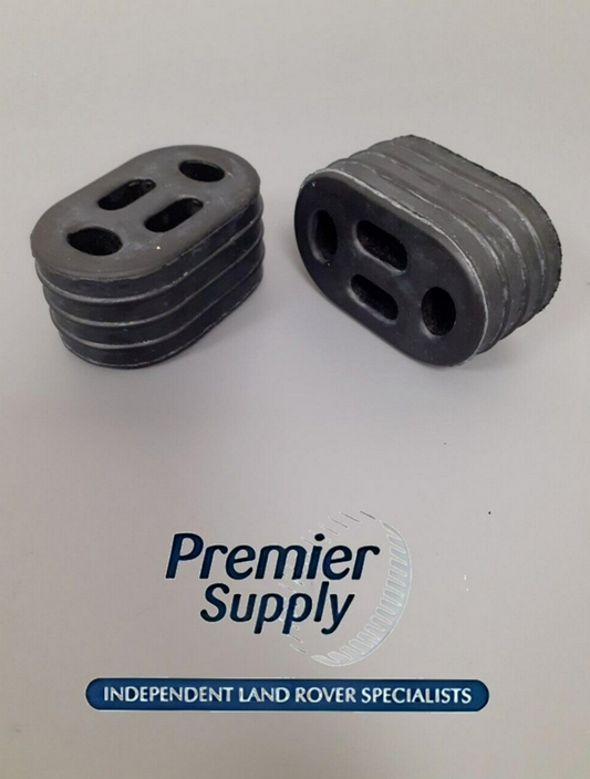 SET OF 2 LAND ROVER DEFENDER DISCOVERY 1 & 2 EXHAUST RUBBER MOUNTS ESR3172