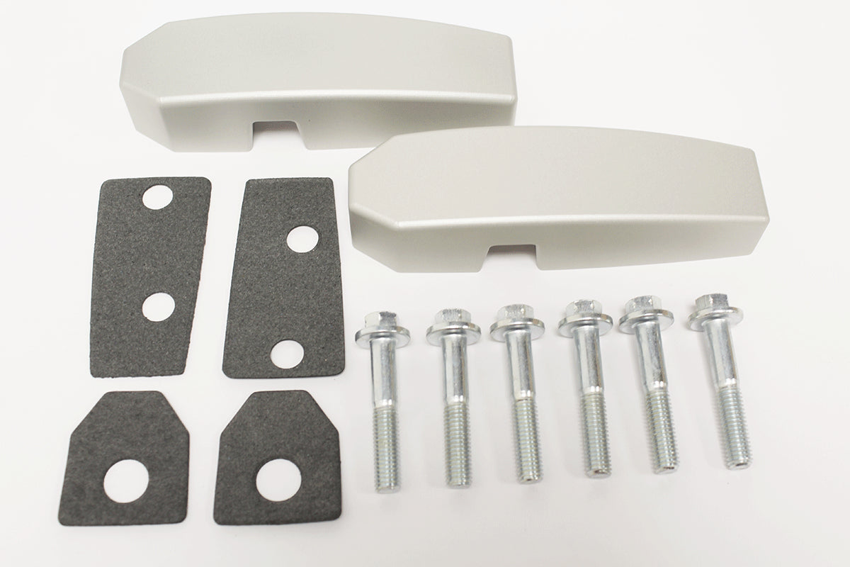 GA1142 - ALUMINIUM WINDSCREEN BRACKET PAIR SILVER From TERRAFIRMA