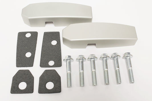 GA1142 - ALUMINIUM WINDSCREEN BRACKET PAIR SILVER From TERRAFIRMA