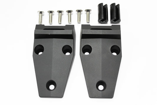 GA1152B - ALUMINIUM DEFENDER BONNET HINGE KIT BLACK From ALLMAKES