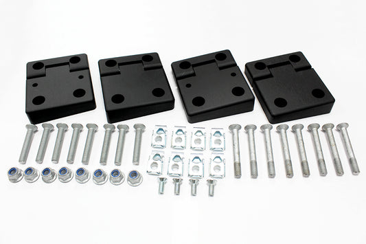GA1305 - DEFENDER FRONT DOOR HINGES ANODISED BLACK From ALLMAKES