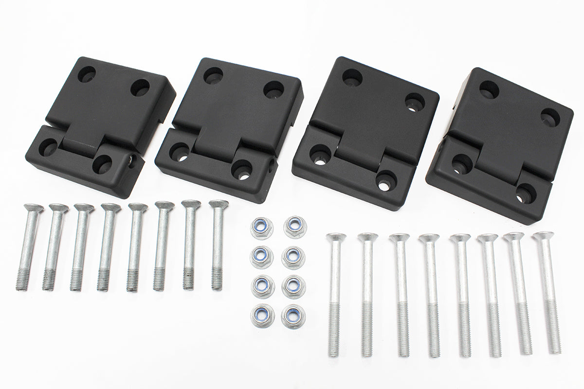 GA1306 - DEFENDER 2ND ROW DOOR HINGES ANODISED BLACK From ALLMAKES