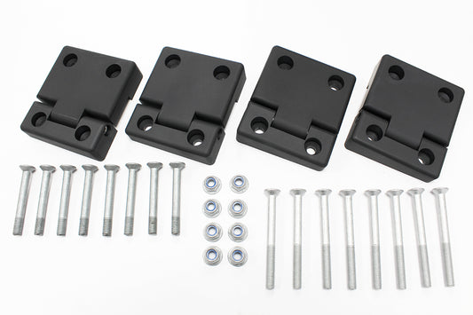 GA1306 - DEFENDER 2ND ROW DOOR HINGES ANODISED BLACK From ALLMAKES