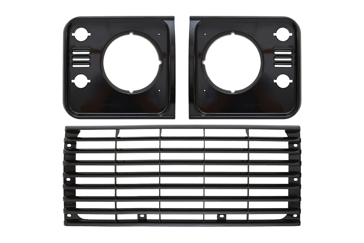 GA1357 - GRILLE   HLAMP SURROUND SET SANTORINI BLACK From ALLMAKES