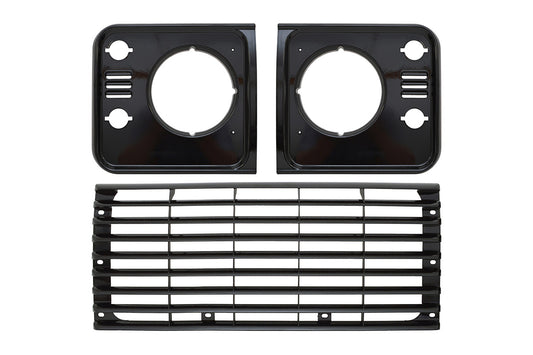 GA1357 - GRILLE   HLAMP SURROUND SET SANTORINI BLACK From ALLMAKES