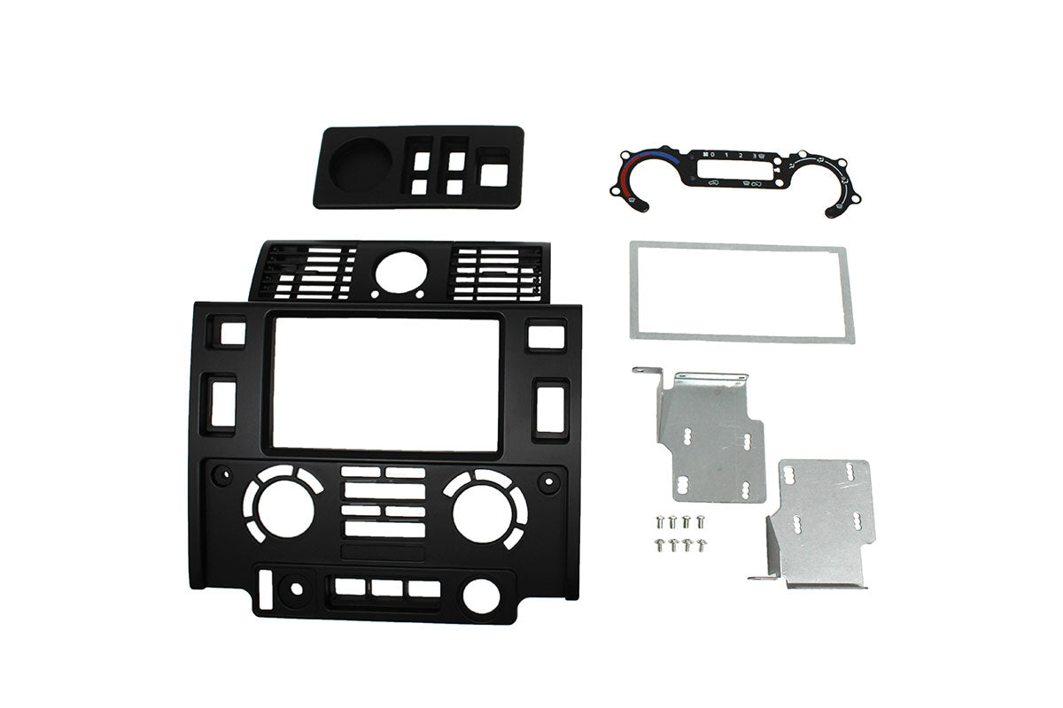 GA2682 - MATT BLK PUMA DOUBLE DIN FASCIA MOVEABLE VENTS From ALLMAKES