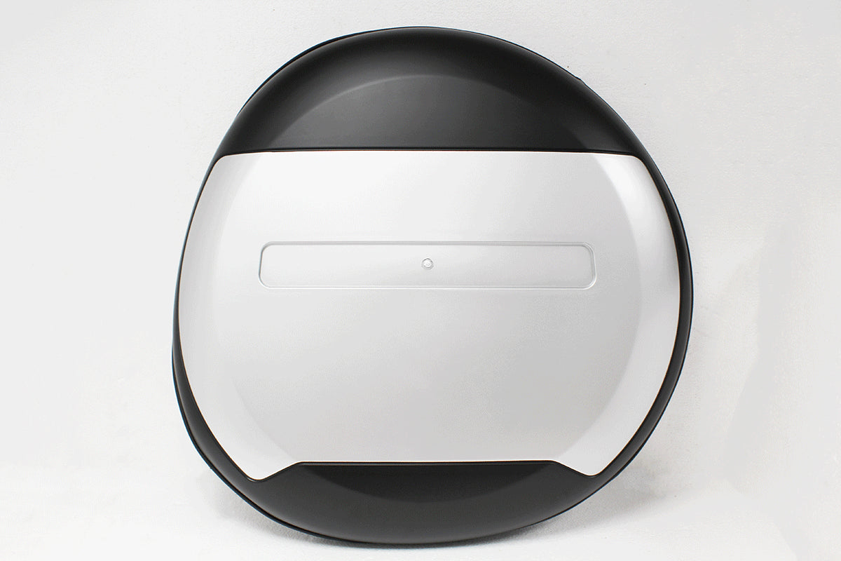 GA2892 - MATTE BLACK & SILVER WHEEL COVER From TERRAFIRMA