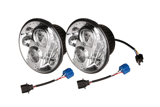 GA6283 - PAIR 7 INCH ROUND LED HEADLAMP LHD From BRITPART