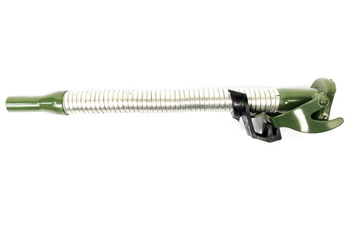 GE1007 - LONG FLEXIBLE STEEL JERRY CAN SPOUT FOR ALL JERRY CANS KHAKI From ALLMAKES