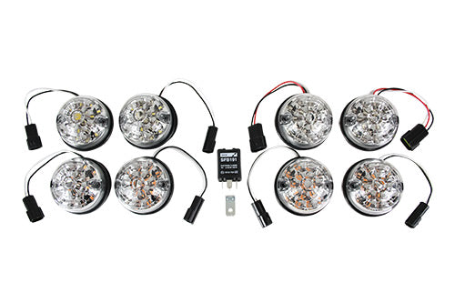GL1191 - CLEAR LENS LED LIGHT KIT FOR DEFENDER 90/110 AND SERIES 3 From WIPAC